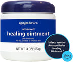 Amazon Basics Healing Ointment and Skin Protectant for Dry & Cracked Skin, Fragrance Free, 14 Ounce, Pack of 1
