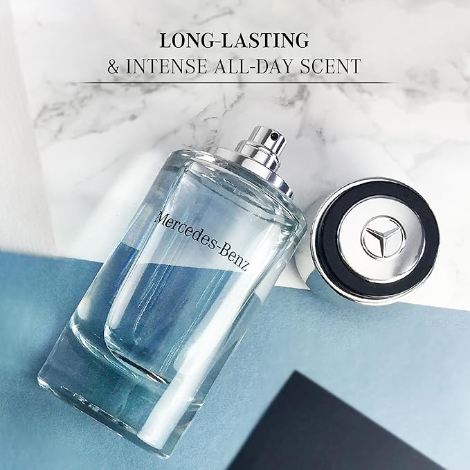 Mercedes-Benz for Men - Long Lasting Cologne for Men - Bergamot, Lemon and Cedar Notes - Everyday Wear Eau de Toilette in Iconic Bottle - 8.1 oz EDT