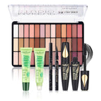 All in One Professional Makeup Kit for Women Girls Holiday Makeup Gift Sets Xmas Essential Bundle Include Eyeshadow Palette Lipstick Blush Concealer Eyeliner Mascara Brush Eyebrow Pencil