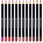 SHANY Dreamy Dozen Matte Lip Liner Set Vegan - Long-Lasting Professional Velvet Cruelty-Free Lipstick Pencils Pens in Varying Shades - Pack of 12