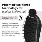 Tangle Teezer Original Detangler Brush, Dry & Wet Hairbrush for All Hair Types, Panther Black