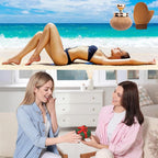 Self Tanning Brushes- Blend & Blur Extra Large Body Makeup Brush & Tanning Mitt, 2 Pcs, Kabuki Body Brush Applicator for Tan, Foundation, Self Tanner Glove for Application, Mousse, Lotion (Rose Gold)