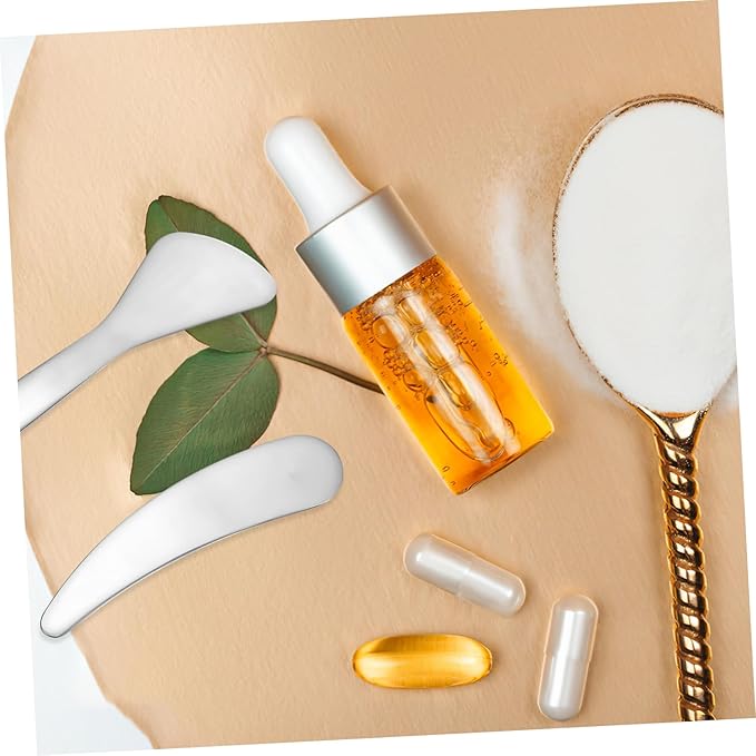 Compact Beauty Spatula Set - 2pcs Reusable Metal