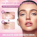 Under Eye Patches 6 PCS Silicone Reusable Eye Patches for Wrinkle, Puffiness Eyes, Dark Circles - Overnight Skin Facial Moisturizing Treatment for All Skin - Hypoallergenic Smile Line Pads