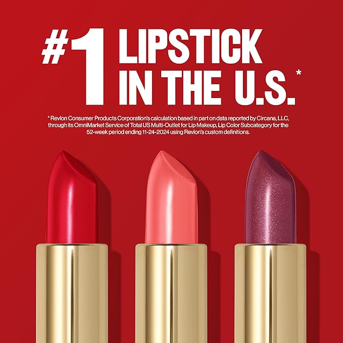 Revlon Super Lustrous Lipstick, Creamy Formula For Soft, Fuller-Looking Lips, Moisturized Feel, 766 Secret Club, 0.15 oz