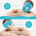 Cooling ice face eye mask