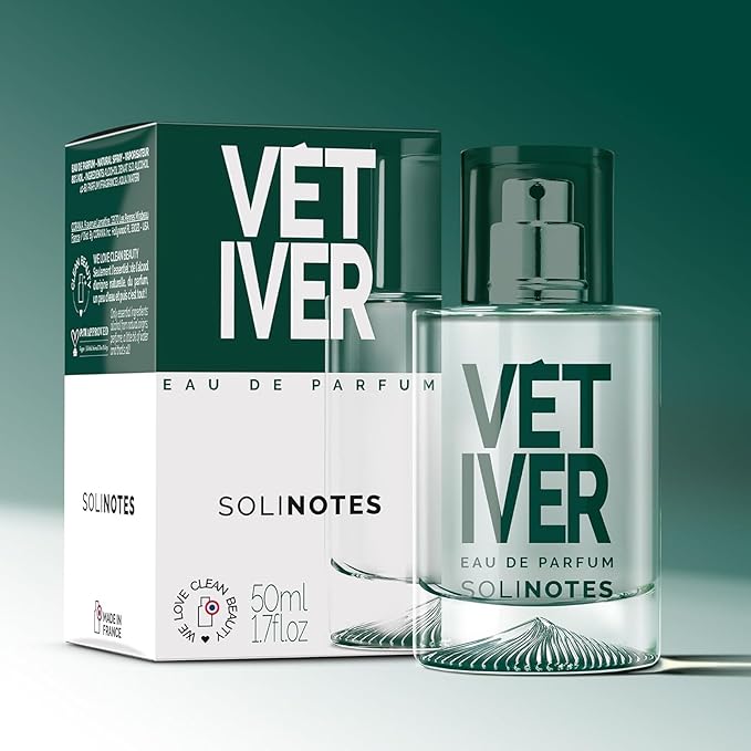 SOLINOTES Vetiver Perfume for Men - Eau De Parfum | Bold and Sensual Adventure - Made in France - Vegan - 1.7 fl.oz