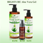 Aloe Vera Gel with Tea Tree Oil for Face, Skin, Hair, Sunburn relief, Organic Aloe Vera Gel from Freshly cut 100% Pure Aloe,13.7oz