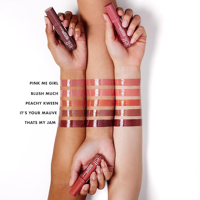 e.l.f. Sun Boss Gloss SPF 25, Pigmented Lip Gloss For A High-Shine Finish, Moisturizing & Conditioning Formula, Vegan & Cruelty-Free, Peachy Kween