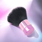 Luxurious and Large Soft Fluffy Powder Brush, Use as a Spray Tan Finishing Tool, Multipurpose Face and Body Barber and Beauty Tool, Large Kabuki Brush by BevyGold (Pink)