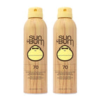 Sun Bum Original SPF 70 Sunscreen Body Spray | Broad Spectrum Moisturizing Sunblock with Vitamin E | Hawaii 104 Act Compliant (Octinoxate & Oxybenzone Free) | 2 Pack, 6 oz