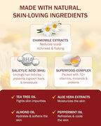 3% BHA Folliculitis Shampoo - Clarifying Shampoo with Salicylic Acid, Tea Tree Oil & Chamomile Extracts - Ideal for Flaky, Irritated & Dry Itchy Scalp, 8 fl. oz