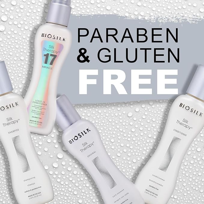 Biosilk The Miracle of Silk Kit, Includes Silk Therapy Shampoo, Conditioner, Original Leave-In Treatment, Miracle 17 Leave-In Treatment, 2.26 Oz Each