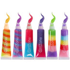 GirlZone Rainbow Fruity Lip Gloss Makeup Set for Kids and Girls, Fabulous Lip Balm Set for Kids with 6 Fruit Scented Lip Gloss, Lovely Gift Idea