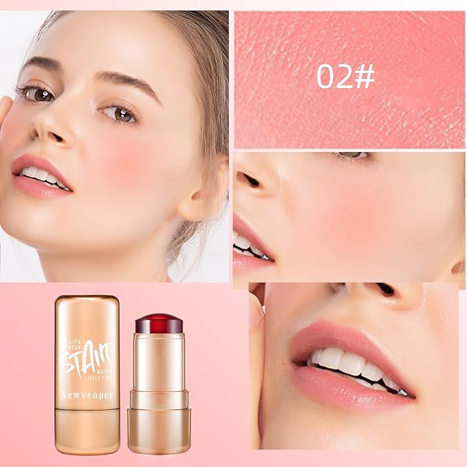 3pcs Jelly Blush Stick, Multi-purpose Lip and Cheek
