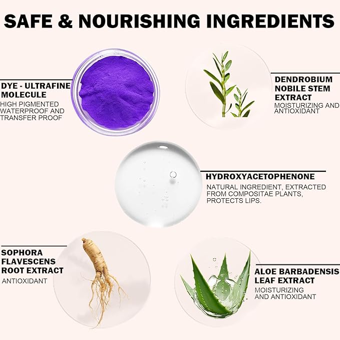 Peel Off Lip Liner Stain, Infused with Nourishing Ingredients & Vitamin E, Quick Set Lip Stain Peel Off Long Lasting For All Skin Types, #002 Raspberry