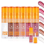 Super Lustrous Lip Oil, Non-Sticky, Hydrating, Hypoallergenic, Waterproof, High Shine Finish (02# Warm Nude)