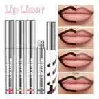 Peel Off Lip Liner Stain - Long-Lasting, Smudge-Proof, Waterproof Nude Matte Lip Tint, Non-Fading Peel Off Lip Color, Effortless Precision & Full Coverage, Vegan & Cruelty-Free, #3 Brow
