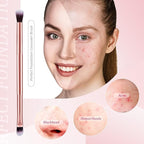 6 Pcs Eyeshadow Smudge Brush 2-in-1 Eyeshadow 2 Double Ended Make Up Brush Concealer Cosmetics Under Eye Small Soft Firm Pointed Foundation Makeup Applicator for Blending Eye Shadow Liner