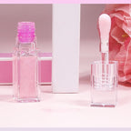Magic Color Changing Moisturizing Lip Glow Oil - Big Brush Plumping Glimmer Lipstick, Fresh Texture, Hydrating, Non-Sticky Long Lasting Gloss