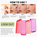 4 Color Milk Jelly Blush Stick, Cooling Water Cruelty Free.