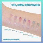 Disney Moana 7 Piece Plant Based Lip Gloss, Girls Party Favors, First Makeup Set for Girl, Perfect for Parties, Sleepovers, and Birthday Gifts, Ages 3+, by Townley Girl