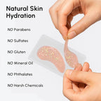 MAREE Pink Eye Gels - Marine Collagen Under Eye Patches for Puffy Eyes and Dark Circles - Undereye Mask Patches for Women - Hydrating Gel Eye Masks with Rose Water - Parches Para Ojeras Gel Pads