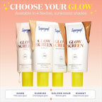 Supergoop! Glowscreen SPF 40, Sunrise (Champagne Glow) - 20 mL, 2 Pack - Glowy Primer + Broad Spectrum Tinted Sunscreen - Helps Filter Blue Light - Hydration - Hyaluronic Acid & Vitamin B5