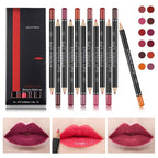 Natural Lip Liner Lipstick Pencils, 12 Colors, Waterproof, Long Lasting, Easy to Apply & Remove, 12 PCS Lip Liner set