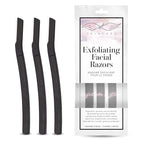 Seraphic Skincare Exfoliating Facial Razors Blades (3pc) – For Eyebrows, Peach Fuzz & Exfoliation – Dermaplane Face Razor for Women Face – Wheat Straw Handle & Swedish Stainless Steel Blades