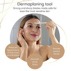 Dermaplane Face Razor Tool - Biodegradable- Swedish Stainless Steel-For exfoliation and Hair removal- Men and Woman -12 pc. Organic Luxury