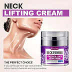 Collagen Face & Neck Tightening Cream,Neck Firming Cream for Reduce Double Chin Neck Firming and Lifting Anti Wrinkle Neck Moisturizer Cream Firm Repair Sagging Skin
