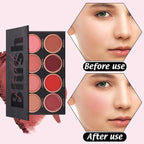 8 Colors Blush Palette,Vegan, Cruelty Free & Hypoallergenic,Women