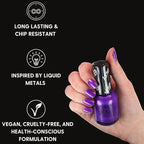 Orly Melting Point Nail Polish Collection | Bright Purple Shimmer | Long-Wearing, Full Coverage Formula with Gripper Cap | Vegan & Cruelty-Free (Alloy Matey)