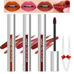 3PCS Peel Off Lip Liner Stain Set, Tattoo Lip Liner Peel Off Lip Stain with Tweezer, Long Lasting, Waterproof, Transfer-proof, Highly Pigmented Matte Finish Lip Tint Stain