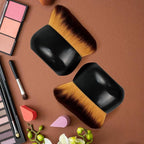 Extra Large Body Makeup Brush For Self Tanner, Leg Makeup &Bronzer Blend,75 mm Wide-headed Kabuki Brush Provides More Even& Pretty Application, Sunscreen Face& Back Makeup Brush, Wet& Dry Use- Black