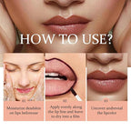 Peel Off Lip Liner Stain Velvet Tint – Long-Lasting, Moisturizing, Non-Sticky Matte Lip Lacquer, Highly Pigmented, Smudge-Proof Liquid Lipstick Makeup (light brown)