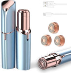 Facial Hair Removal for Women, Face Razors for Women's Electric, Rechargeable Women Mustache Remover with 3 Replacement Heads