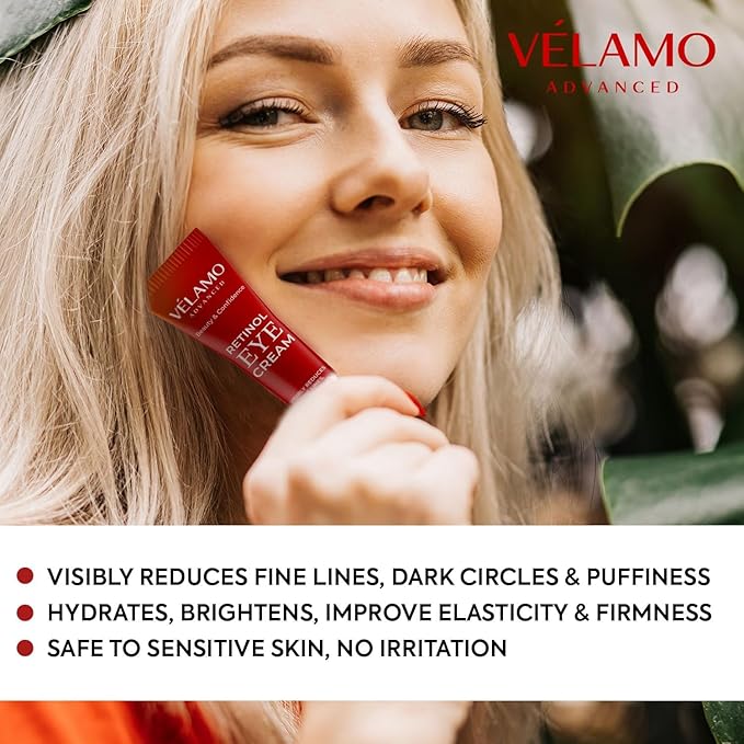 Rapid Reduction Retinol Eye Cream: Under Eye Cream Instantly Reduces Wrinkles Fine Lines Under Eye Bags Puffiness Dark Circles Crow's Feet - Rapid Face Lifting Tightening Firming 1 OZ/15g