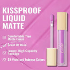 Oulac Matte Liquid Pinky Purple Lipstick for Women, Light Pink Lipstick Long Lasting Waterproof Lip Stain, No Transfer, Creamy High Pigmented Formula with Rose Oil, Vegan & Cruelty-Free, M14