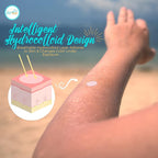 UV Stickers for Sunscreen Reapplication to Avoid Burns - Sunscreen Reminder Stickers You Can Wear All Day - Sweat & Waterproof UV Activated Sunscreen Stickers - Aquatic Sun UV Sticker to Protect Skin