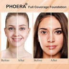 PHOERA Foundation,6 Pcs Matte Liquid Lipstick