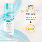 Olay Body Wash for Women, Indulgent Moisture, 24hr Moisturizing & Nourishing Formula, Infused with Vitamin B3 Complex, Luxurious Fragrances, Guava & Coconut Scent, 20 fl oz