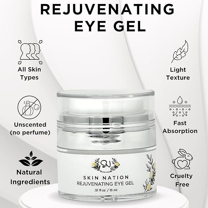 Revitalizing Under Eye Cream, Under Eye Brightener with Plant Based Actives that Boosts Collagen, Eye Cream for Dark Circles Diminishes Fine Lines and Creates Firm Radiant Skin, Eye Cream Anti Aging