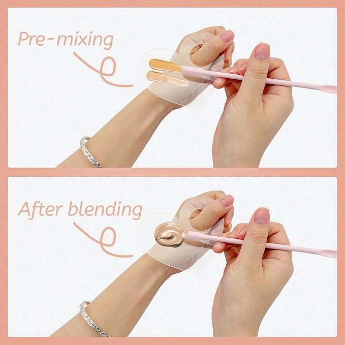 Makeup Mixing Palette Spatula Set, 2PCS Mini Acrylic