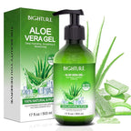 Aloe Vera Gel for Face - Organic Aloe Vera Gel from 100 Percent Pure Aloe Vera Use to Skin Sunburn Relieve, Soothing and Firming