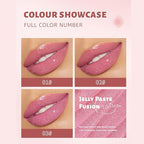 3Pcs Glitter Jelly Lipstick Set, 3 Colors Glossy Glitter