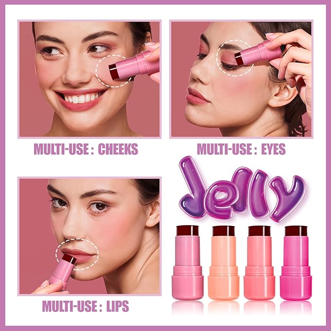 2PCS Milk Water Jelly Tint, Sheer Lip & Cooling