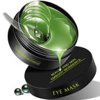 Under Eye Patches,30 pairs Hyaluronic Acid Anti-Aging Under Eye Mask, Collagen Under Eye Gel Pads for Dark Circles, Wrinkles, Fine Line, Puffiness (Green)