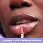 Kosas Wet Lip Oil Gloss - Hydrating Lip Plumping Treatment with Hyaluronic Acid & Peptides, Non-Sticky Finish (Unbuttoned)